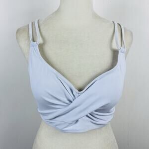 Beachsissi Bikini Top Large White Strappy Swim